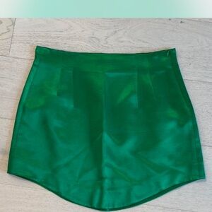 Vibrant Green Mini Skirt